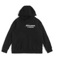 WorldWide E-Moto Hoodie in Black With Puffy Text
