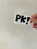 Peak brand sticker (Black)
